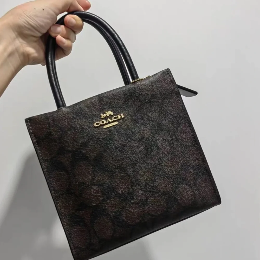 Coach Brown-Black Bag - Picture 1 of 6